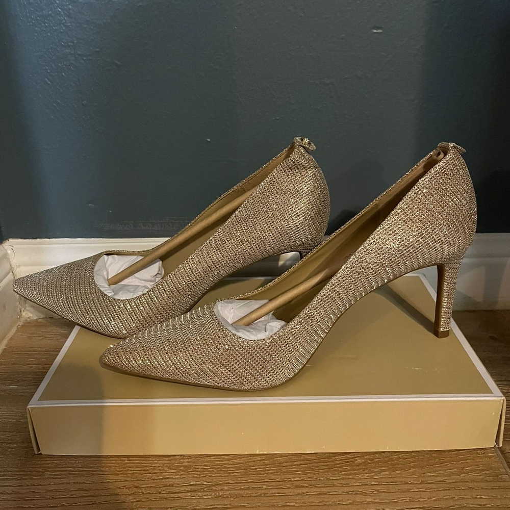 Elegant Gold Women's Heels